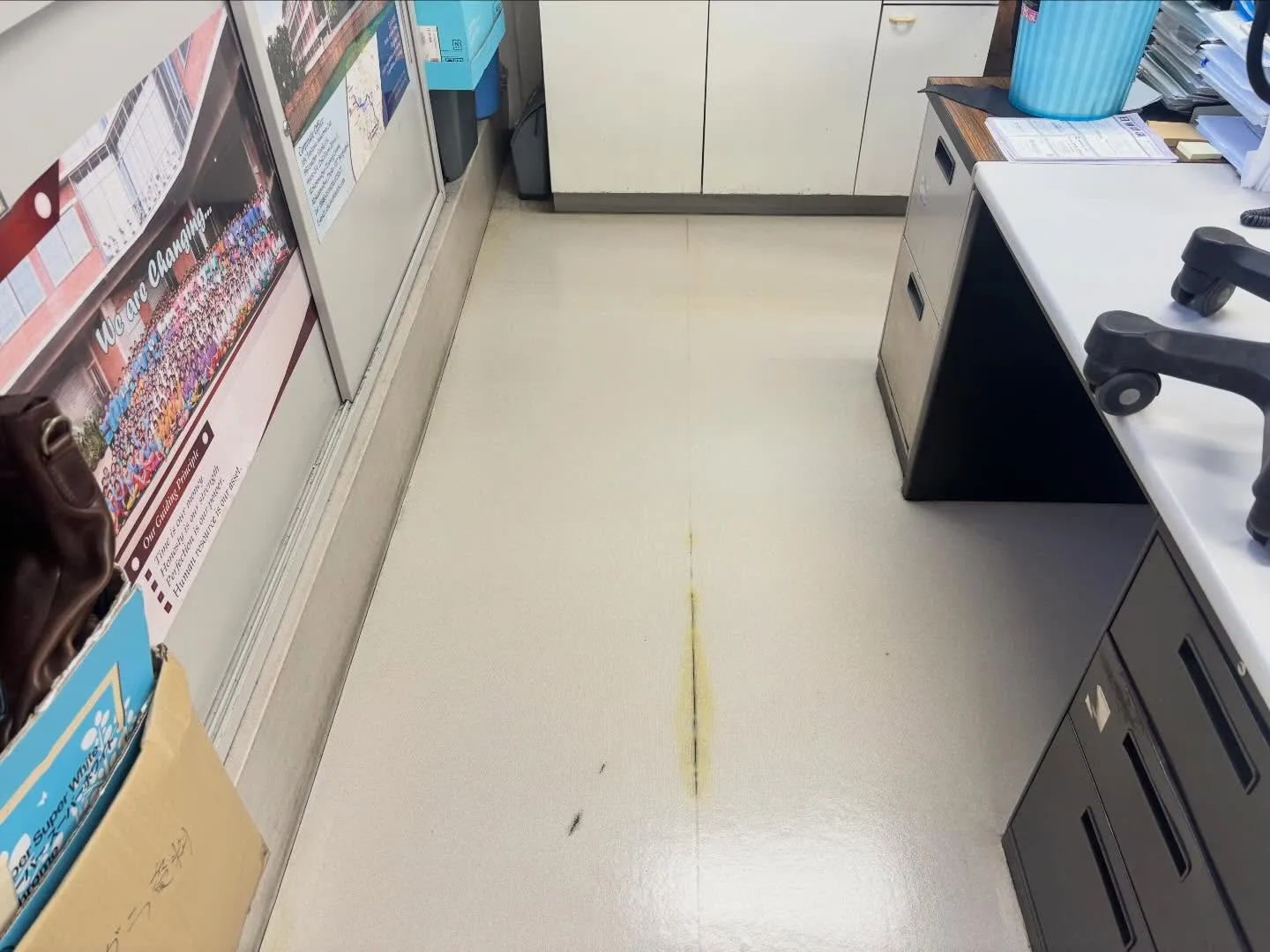 光り輝く床で仕事の効率もアップ！オフィスの床剥離作業は、見え...