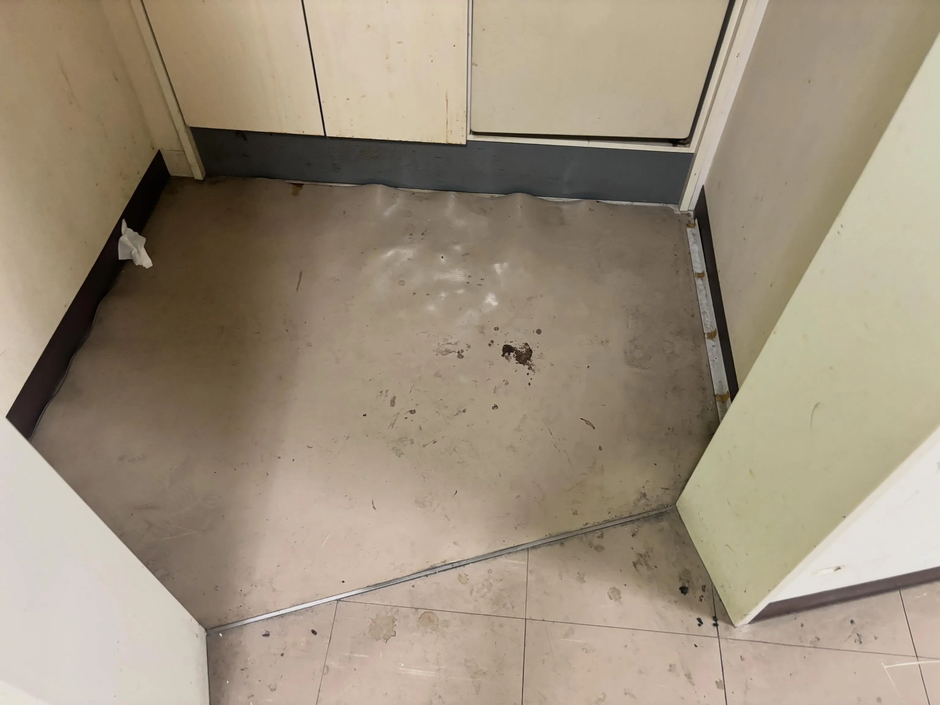 床の輝き、気持ちも一新。